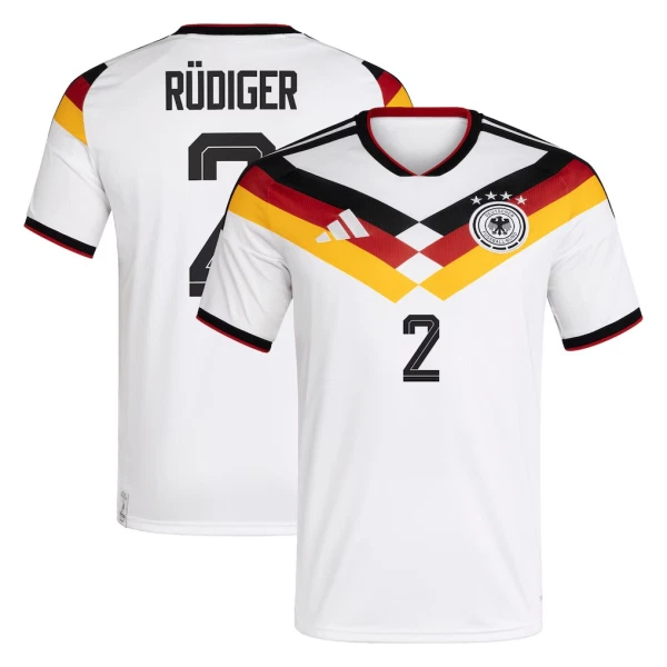 Tyskland Rudiger 2 Fodboldtrøje Herre Hjemmebane VM 2026