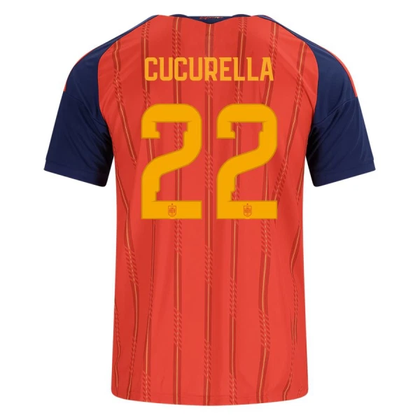 Spanien Cucurella 22 Fodboldtrøje Herre Hjemmebane VM 2026