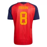 Spanien Fabian 8 Fodboldtrøje Herre Hjemmebane VM 2026