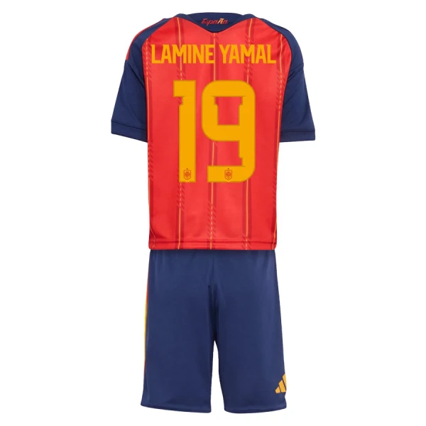 Spanien Lamine Yamal 19 Fodboldtrøje Børn Hjemmebane VM 2026 Spanien Lamine Yamal 19 Fodboldtrøje Børn Hjemmebane VM 2026