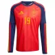 Spanien Lamine Yamal 19 Fodboldtrøje Herre Hjemmebane VM 2026 Langærmet