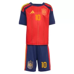 Spanien Olmo 10 Fodboldtrøje Børn Hjemmebane VM 2026