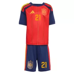 Spanien OYARZABAL 21 Fodboldtrøje Børn Hjemmebane VM 2026