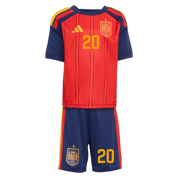 Spanien Pedri 20 Fodboldtrøje Børn Hjemmebane VM 2026