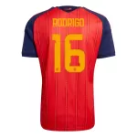Spanien Rodrigo 16 Fodboldtrøje Herre Hjemmebane VM 2026