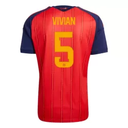 Spanien Vivian 5 Fodboldtrøje Herre Hjemmebane VM 2026