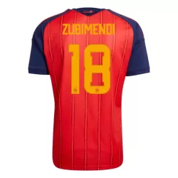 Spanien ZUBIMENDI 18 Fodboldtrøje Herre Hjemmebane VM 2026