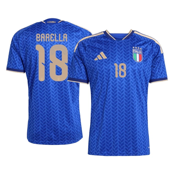Italien Barella 18 Fodboldtrøje Herre Hjemmebane VM 2026