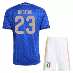 Italien Bastoni 23 Fodboldtrøje Børn Hjemmebane VM 2026
