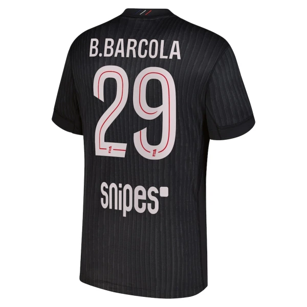 Paris Saint-Germain B. Barcola 29 Fodboldtrøje Herre Fjerde Jordan 25/26