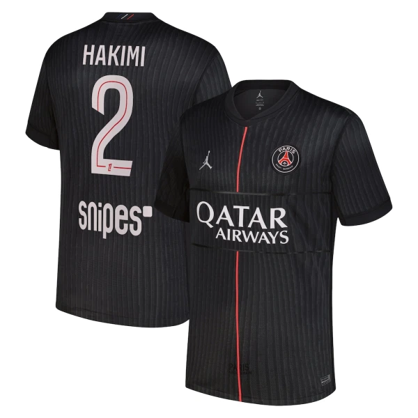 Paris Saint-Germain Hakimi 2 Fodboldtrøje Herre Fjerde Jordan 25/26