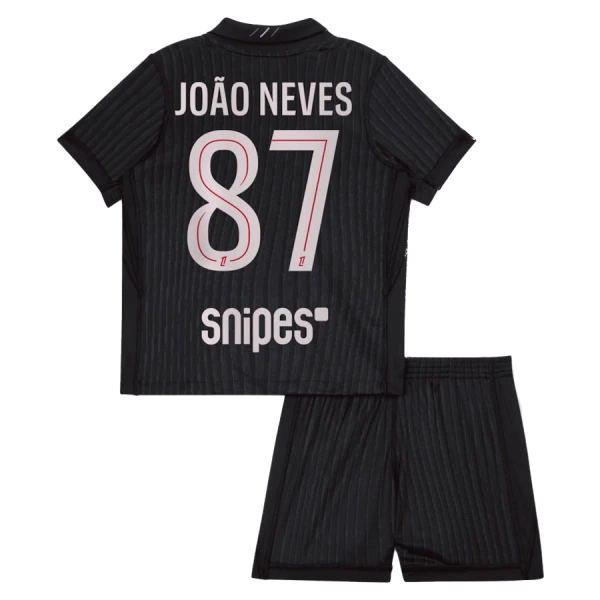 Paris Saint-Germain Joao Neves 87 Fodboldtrøje Børn Fjerde Jordan 25/26