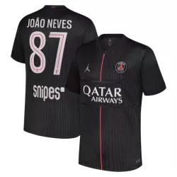 Paris Saint-Germain Joao Neves 87 Fodboldtrøje Herre Fjerde Jordan 25/26