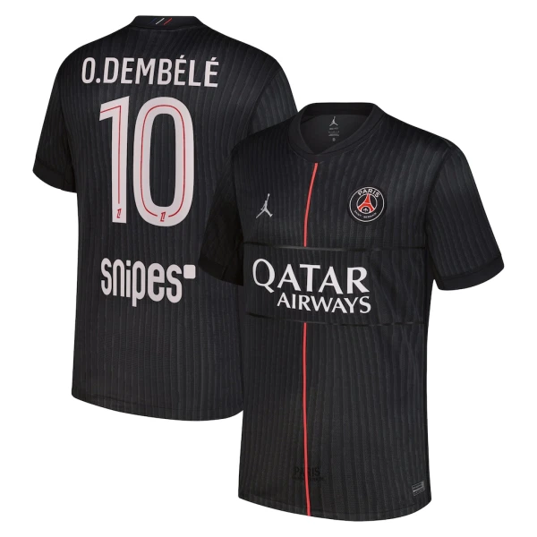 Paris Saint-Germain O. Dembele 10 Fodboldtrøje Herre Fjerde Jordan 25/26
