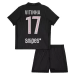 Paris Saint-Germain Vitinha 17 Fodboldtrøje Børn Fjerde Jordan 25/26