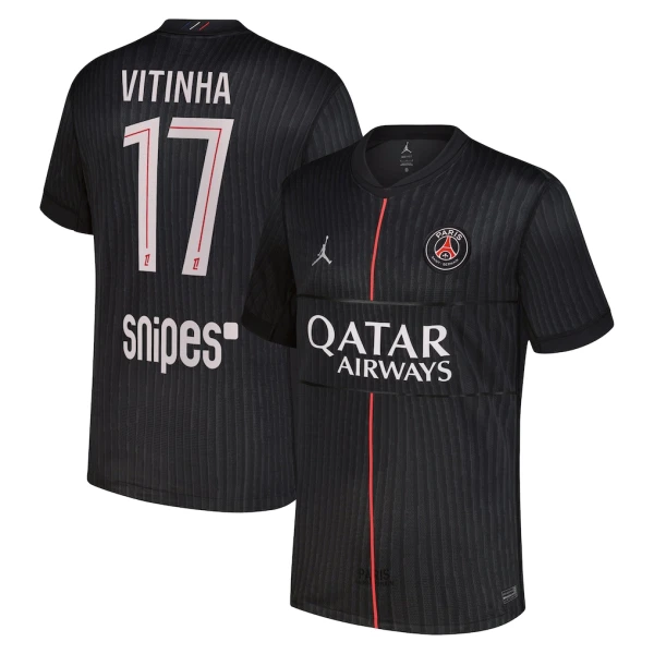 Paris Saint-Germain Vitinha 17 Fodboldtrøje Herre Fjerde Jordan 25/26