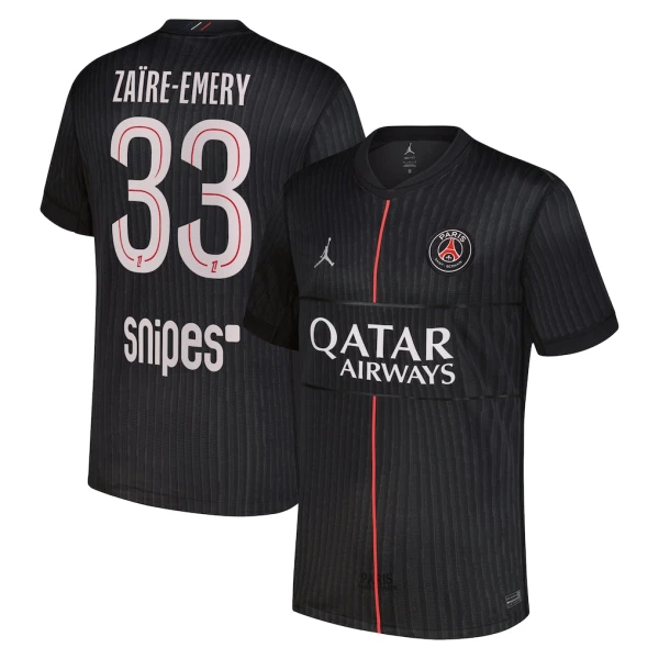 Paris Saint-Germain Zaire-Emery 33 Fodboldtrøje Herre Fjerde Jordan 25/26