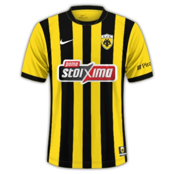 AEK Athens Fodboldtrøje Herre Hjemmebane 25/26