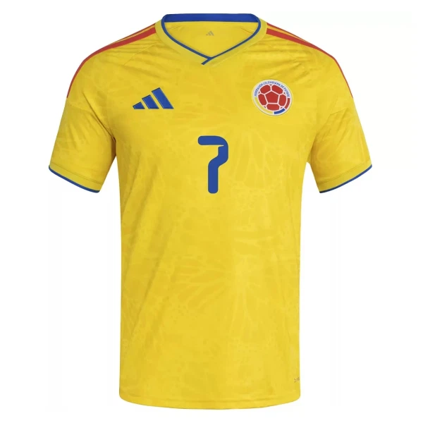 Colombia Luis Díaz 7 Fodboldtrøje Herre Hjemmebane VM 2026
