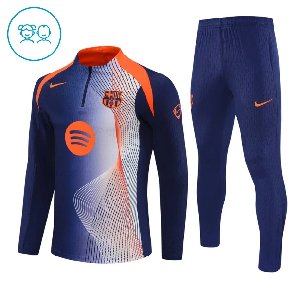 FC Barcelona Trænings sweatshirt sæt Børn 25/26 Blå