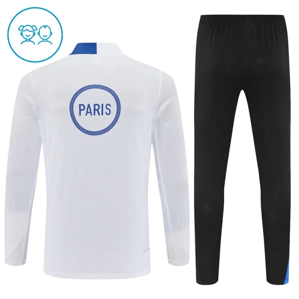 Paris Saint-Germain Trænings sweatshirt sæt Børn 25/26 Hvid