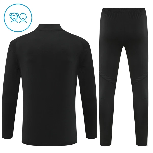 Real Madrid Trænings sweatshirt sæt Børn 25/26 Sort