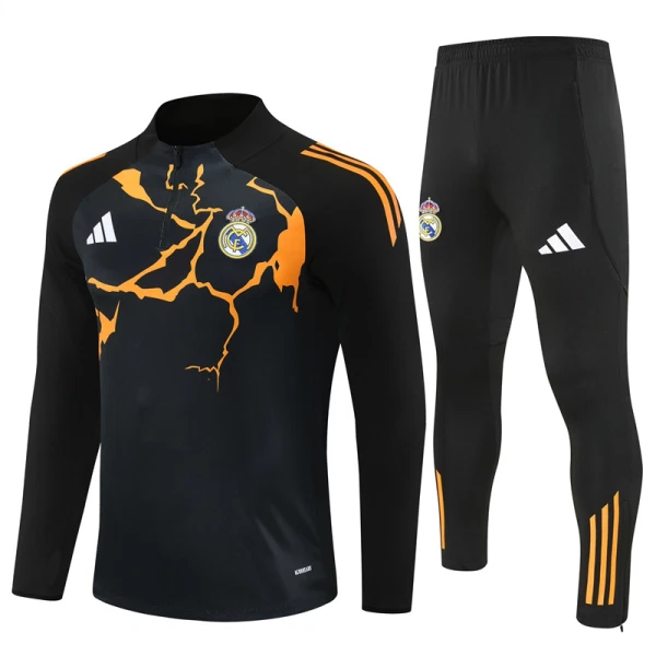 Real Madrid Trænings sweatshirt sæt Herre 25/26 Sort