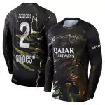 Paris Saint-Germain Hakimi 2 Night Edition Fodboldtrøje Herre 25/26 Langærmet