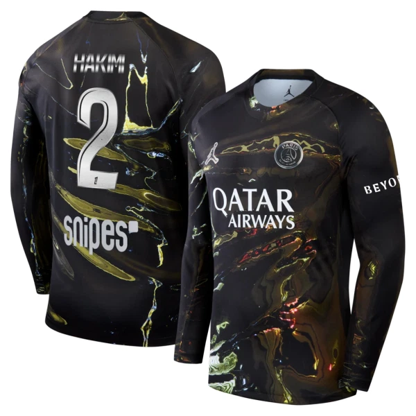 Paris Saint-Germain Hakimi 2 Night Edition Fodboldtrøje Herre 25/26 Langærmet
