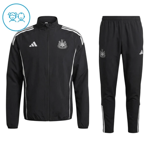 Newcastle United Træningsjakkedragter Børn 25/26 Sort