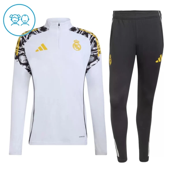 Real Madrid Trænings sweatshirt sæt Børn 26/27 Hvid