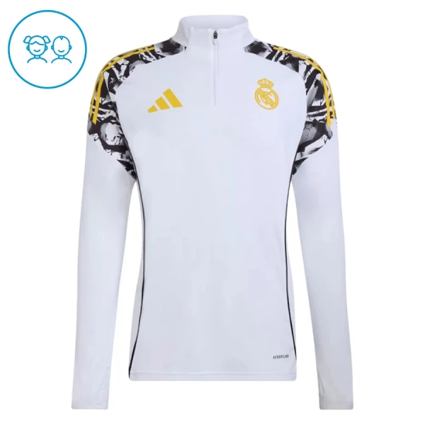 Real Madrid Trænings sweatshirt sæt Børn 26/27 Hvid