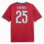 Portugal Nuno Mendes 25 Fodboldtrøje Herre Hjemmebane VM 2026