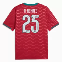 Portugal Nuno Mendes 25 Fodboldtrøje Herre Hjemmebane VM 2026