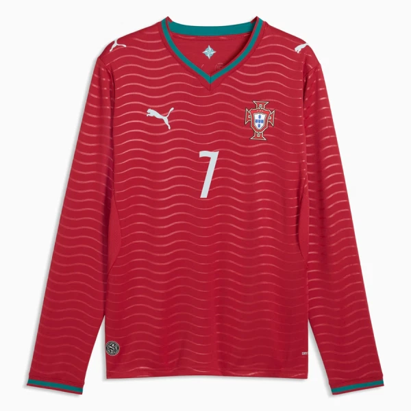 Portugal Ronaldo 7 Fodboldtrøje Herre Hjemmebane VM 2026 Langærmet
