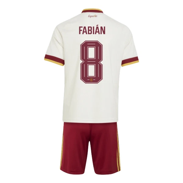 Spanien Fabian 8 Fodboldtrøje Børn Udebane VM 2026