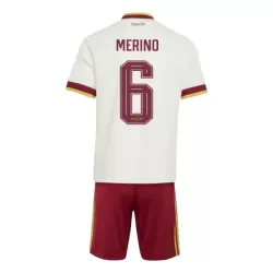 Spanien Merino 6 Fodboldtrøje Børn Udebane VM 2026