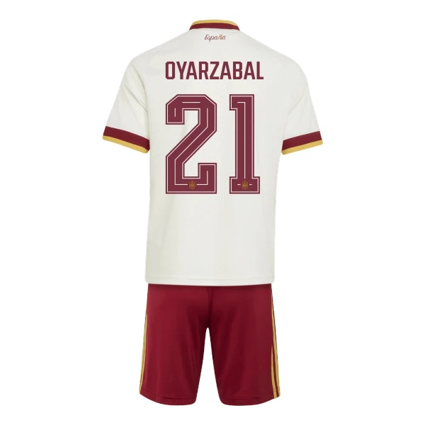 Spanien Oyarzabal 21 Fodboldtrøje Børn Udebane VM 2026