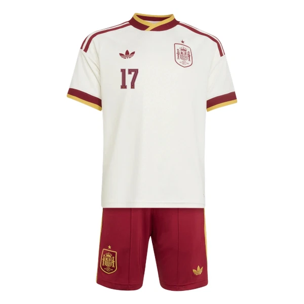Spanien Williams JR 17 Fodboldtrøje Børn Udebane VM 2026