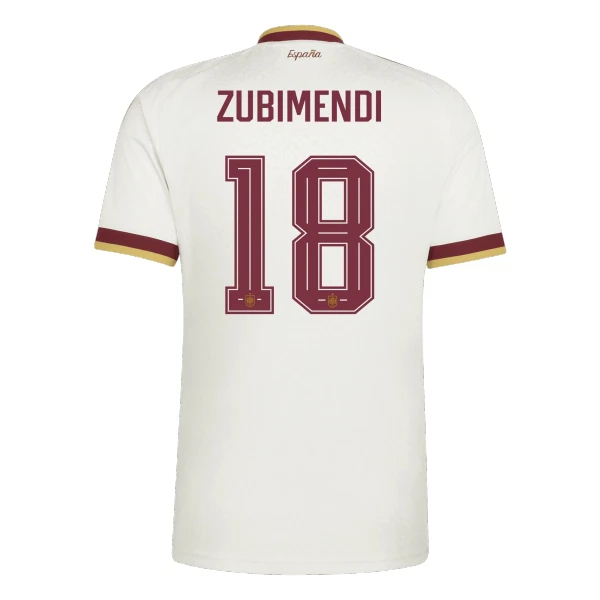 Spanien Zubimendi 18 Fodboldtrøje Herre Udebane VM 2026