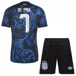 Argentina De Paul 7 Fodboldtrøje Børn Udebane VM 2026