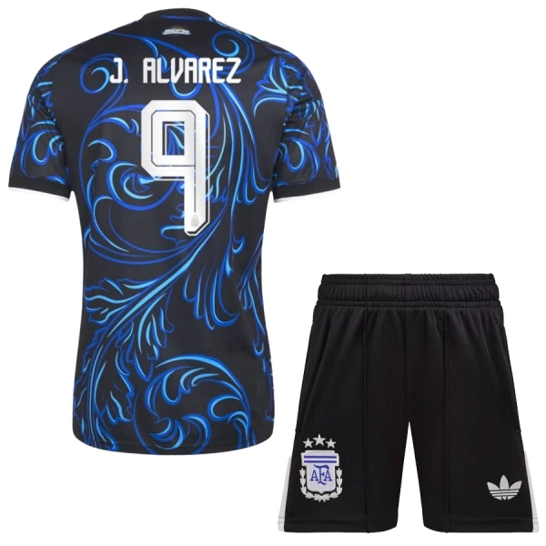 Argentina J. Alvarez 9 Fodboldtrøje Børn Udebane VM 2026 Argentina J. Alvarez 9 Fodboldtrøje Børn Udebane VM 2026