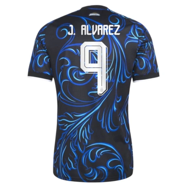 Argentina J. Alvarez 9 Fodboldtrøje Børn Udebane VM 2026