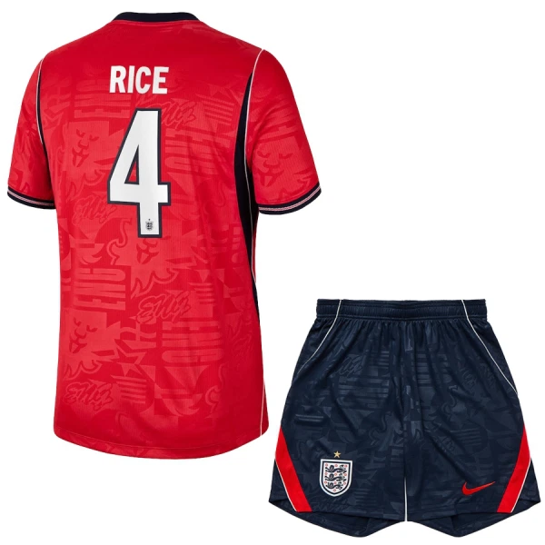 England Rice 4 Fodboldtrøje Børn Udebane VM 2026