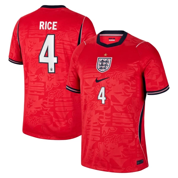 England Rice 4 Fodboldtrøje Herre Udebane VM 2026 England Rice 4 Fodboldtrøje Herre Udebane VM 2026