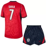 England Saka 7 Fodboldtrøje Børn Udebane VM 2026