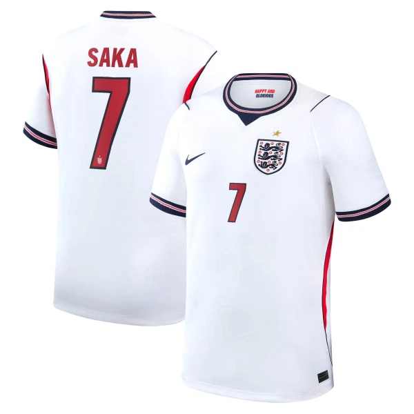 England Saka 7 Fodboldtrøje Herre Hjemmebane VM 2026