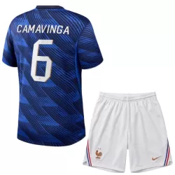 Frankrig Camavinga 6 Fodboldtrøje Børn Hjemmebane VM 2026