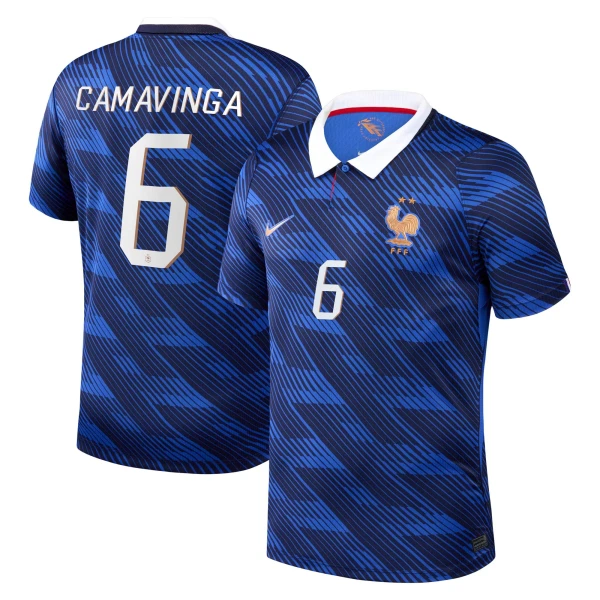 Frankrig Camavinga 6 Fodboldtrøje Herre Hjemmebane VM 2026