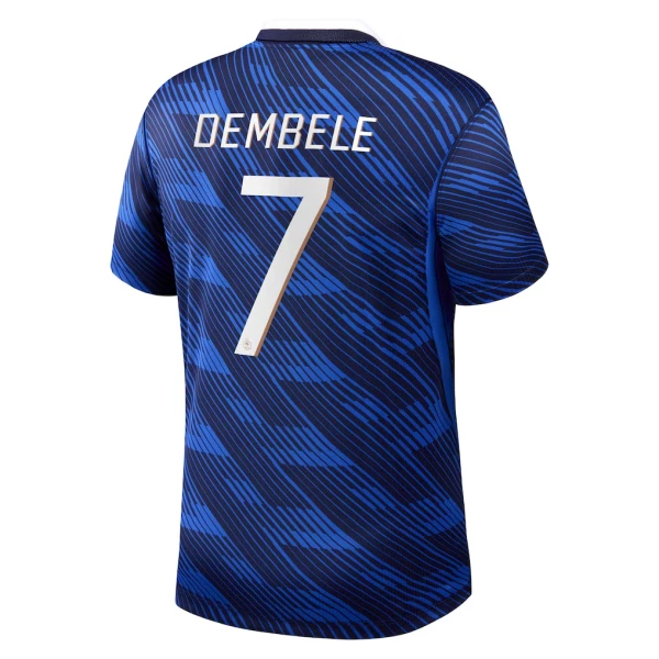 Frankrig O. Dembele 7 Fodboldtrøje Børn Hjemmebane VM 2026